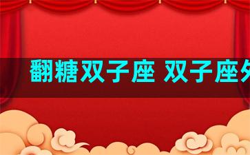 翻糖双子座 双子座外传